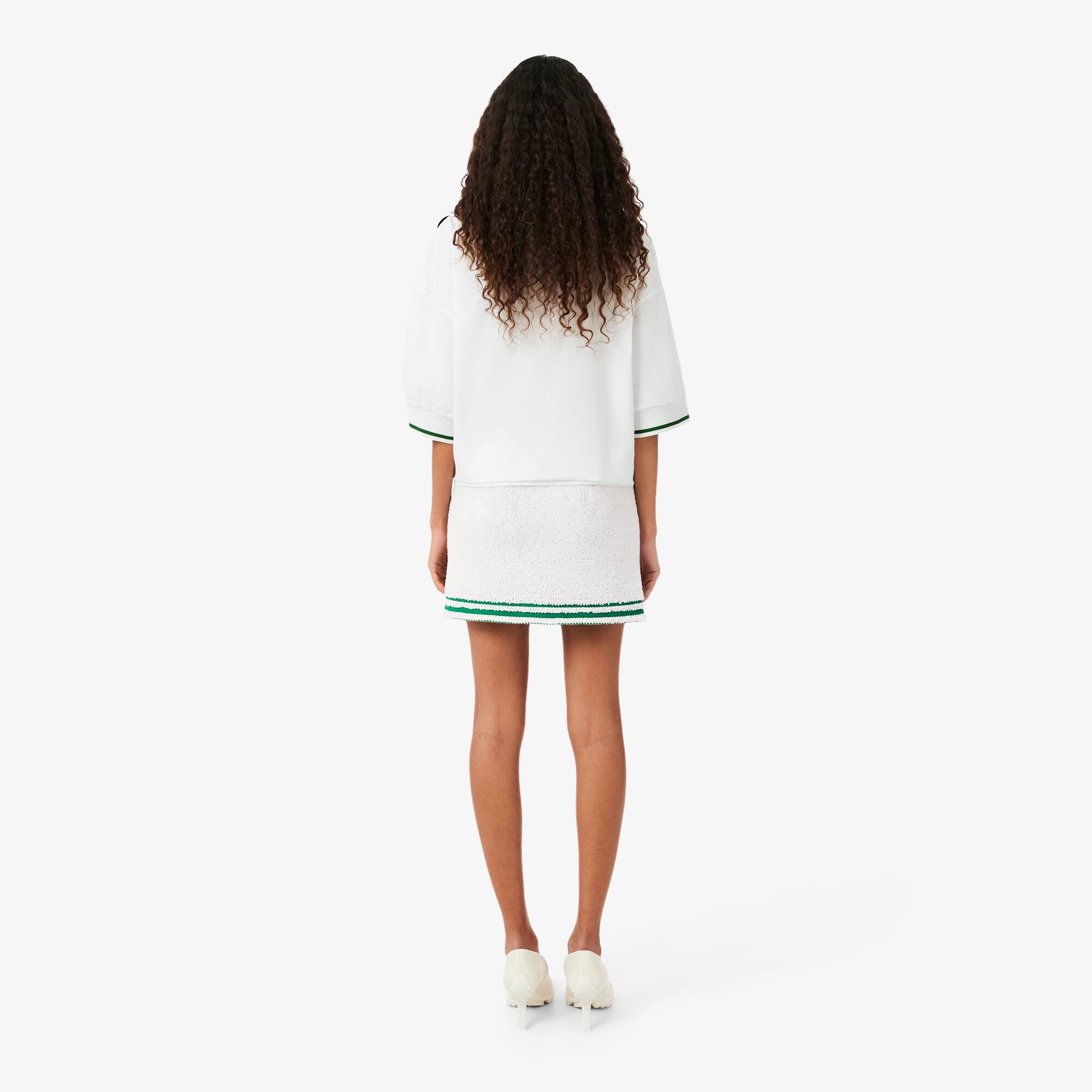 Runway Bouclé Knit Mini Skirt