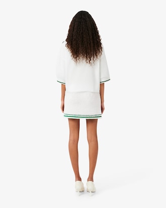 Runway Boucl&eacute; Knit Mini Skirt