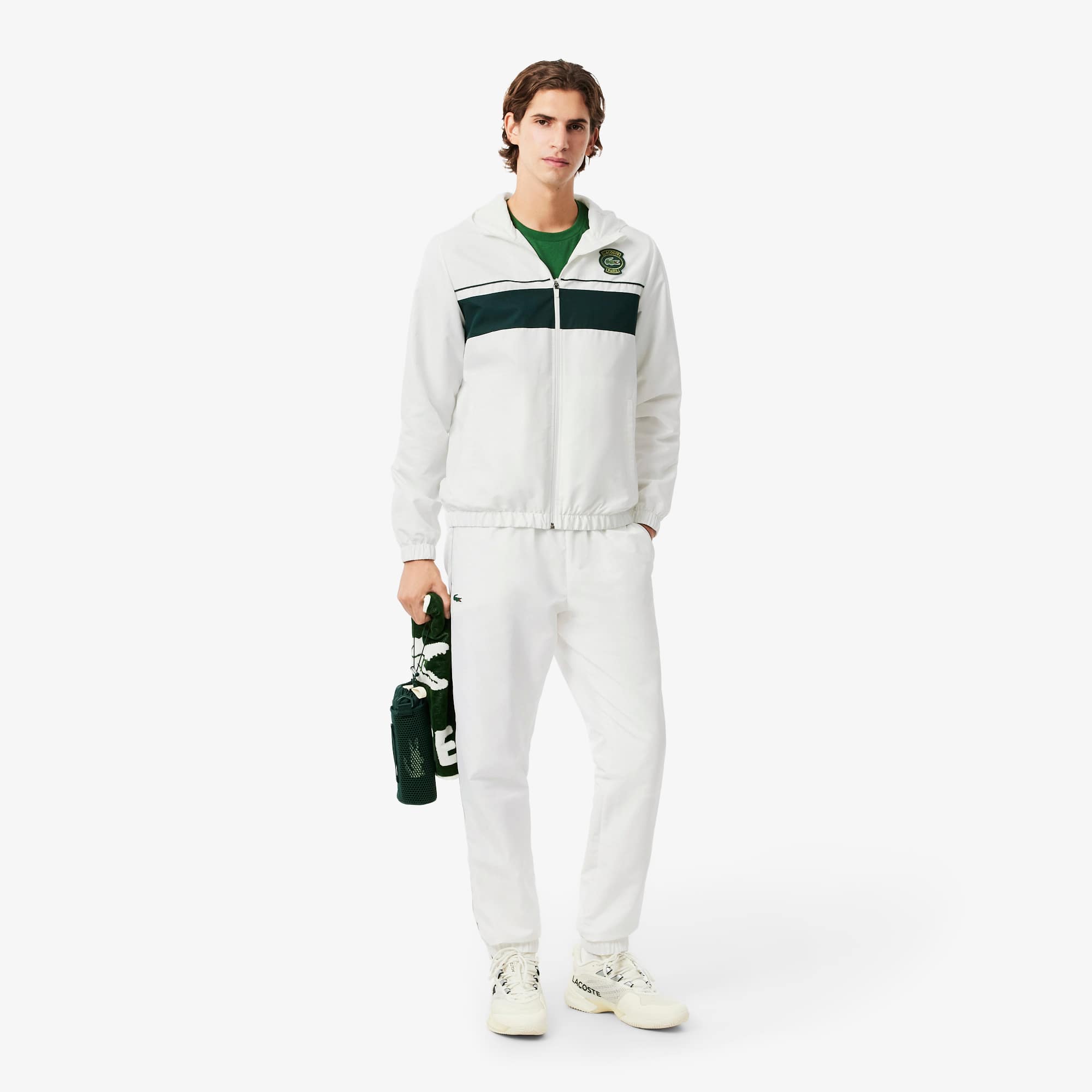 Lacoste Men's Sport Badge Tracksuit - L - 5 In White