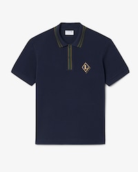 Made In France Classic Fit Badge Accent Polo Shirt