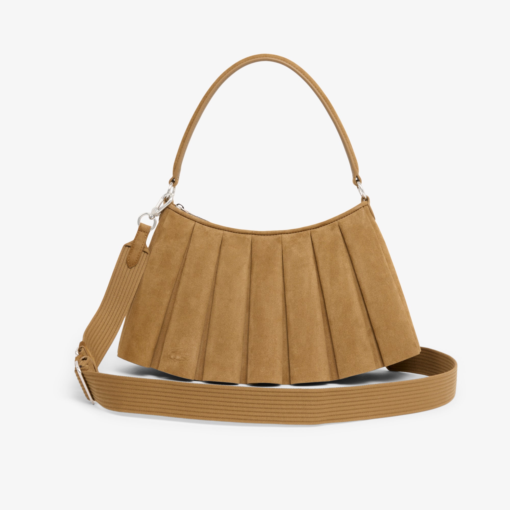 Lacoste Medium Lenglen Suede Leather Purse - One Size In Beige