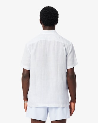 Men's Regular Fit Short Sleeve Linen Shirt