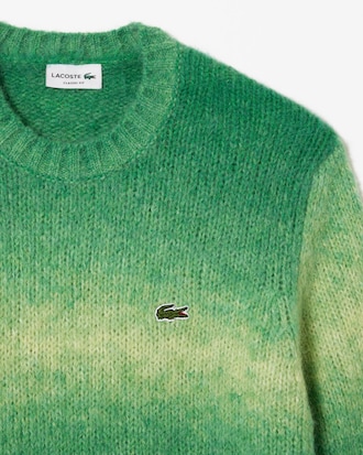 Men's Ombré Effect Alpaca Wool Sweater