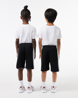 Kids' Color Stripe Cotton Shorts 