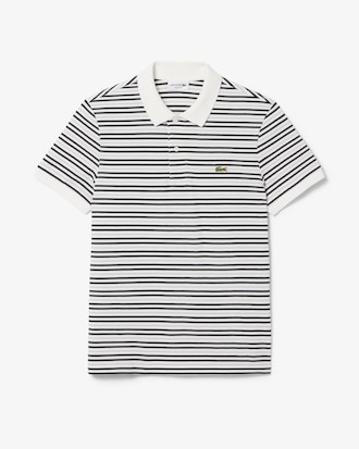 Classic Fit Striped Petit Piqu&eacute; Polo
