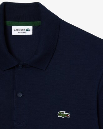 Men's Regular Fit Long Sleeve Polyester Cotton Polo