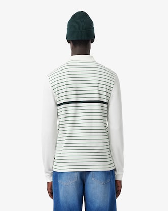 Classic Fit Striped Piqu&eacute; Polo Shirt