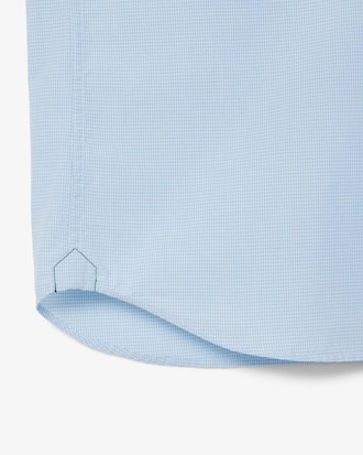 Men's Short Sleeve Regular Fit Gingham Shirt