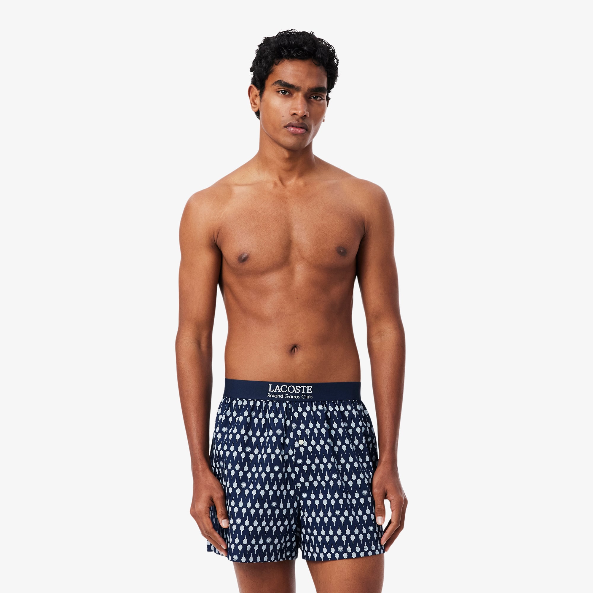 Lacoste 3-pack Roland-garros Edition Boxers - Xl In Blue