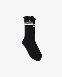Women's Lace Edge Ribbed Socks