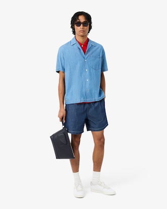 Club Lacoste Grain Leather Clutch