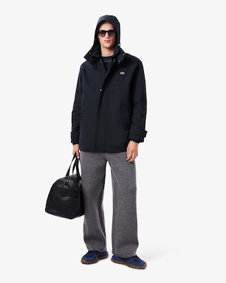 Men's Mid-Length Water-Repellent Hooded Parka