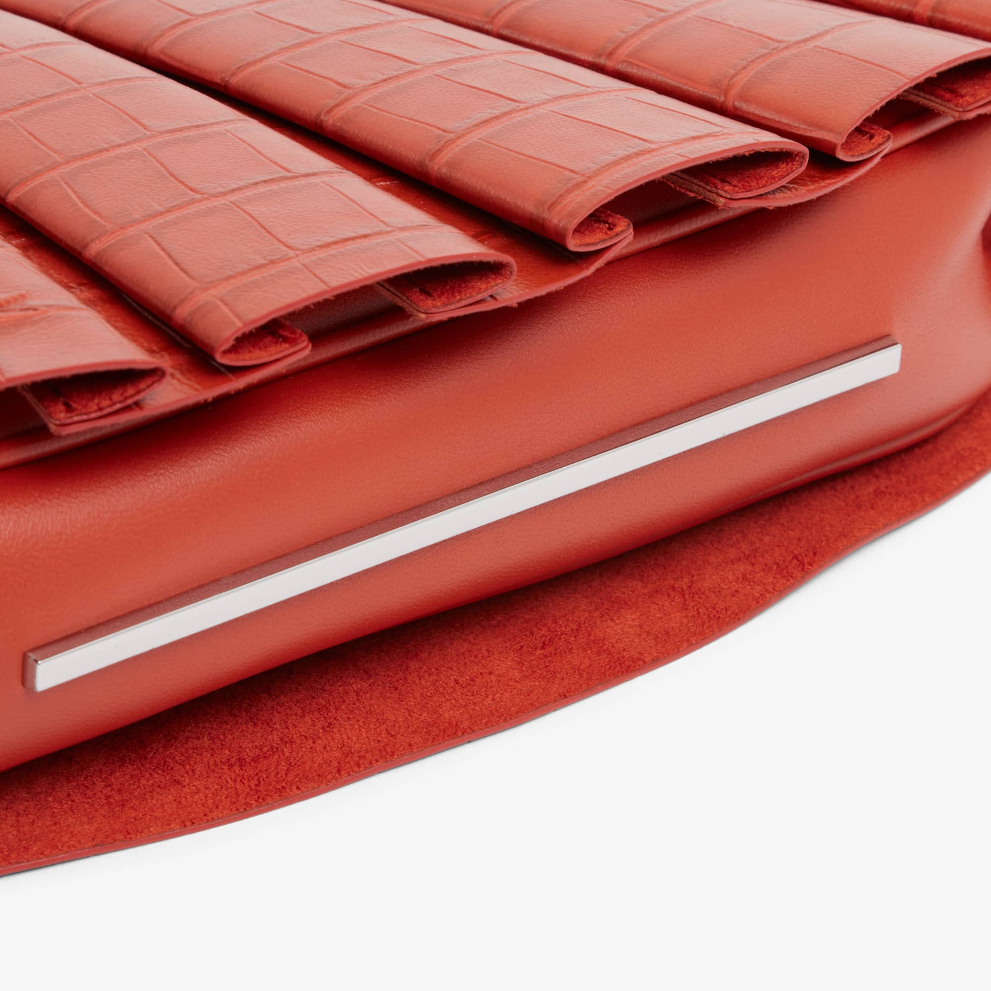 Runway Small Lenglen Crocodile Effect Leather Bag