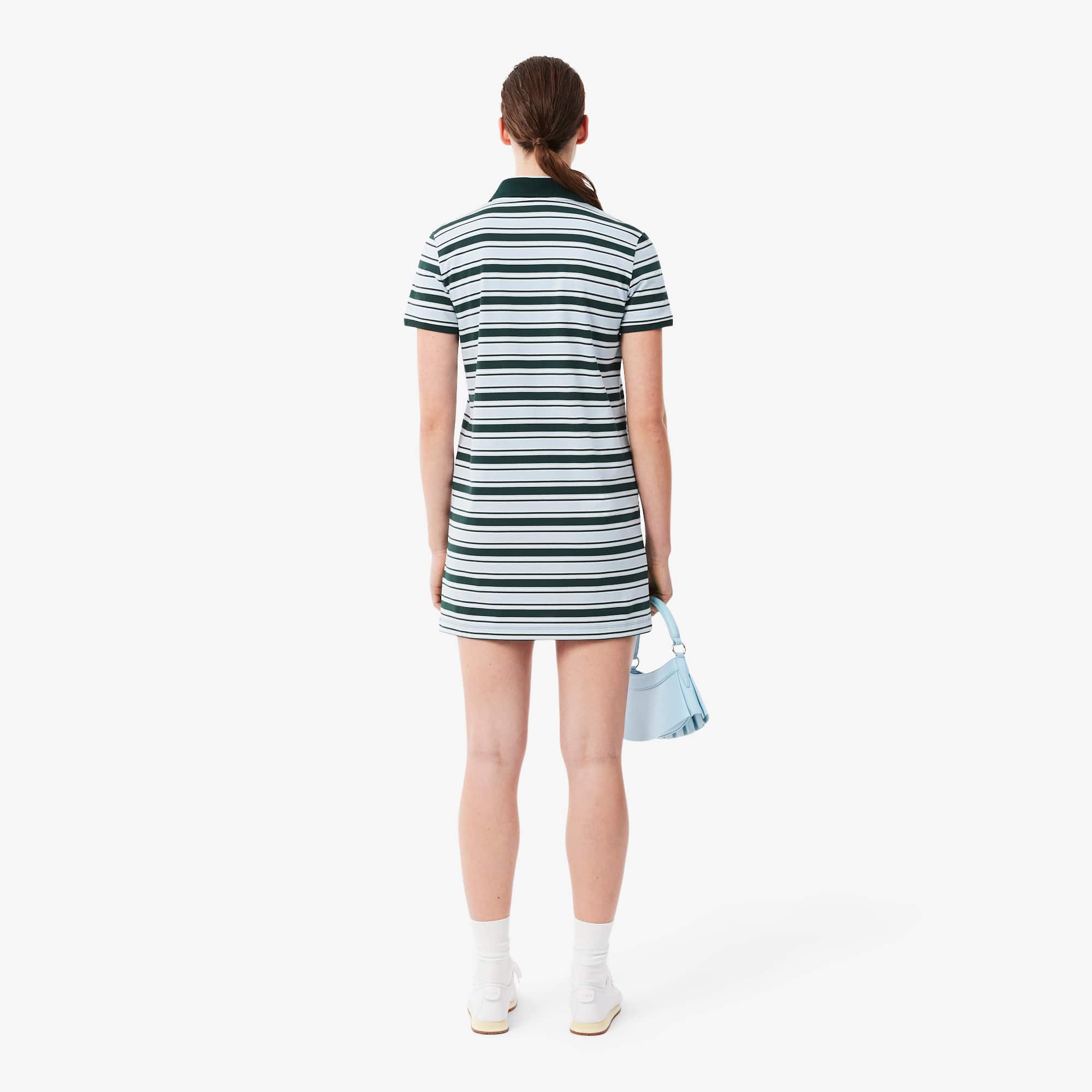 Striped Cotton Polo Dress
