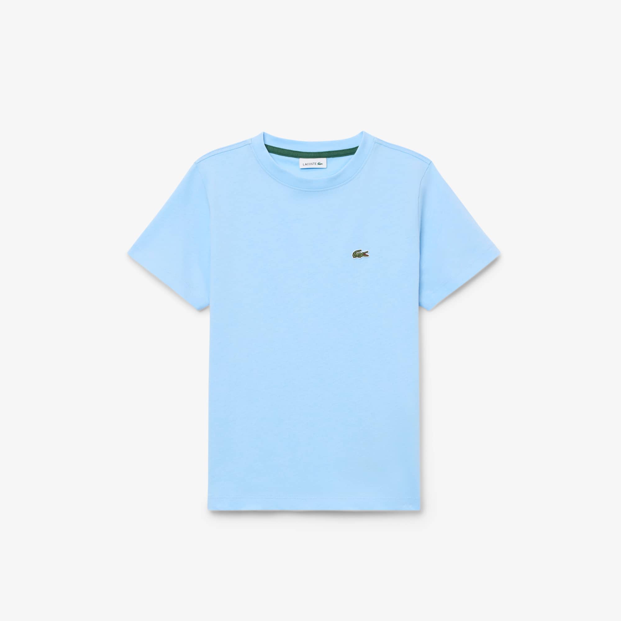 Lacoste Unisex Cotton Crew Neck T-shirt - 8 Years In Blue