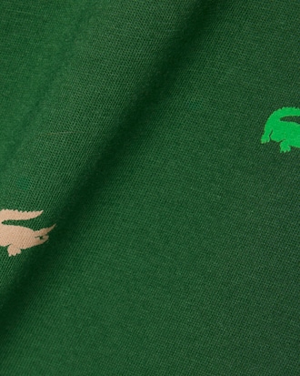 Crocodile Print Cotton T-shirt