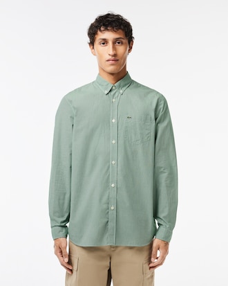 Men's Regular Fit Gingham Poplin Shirt