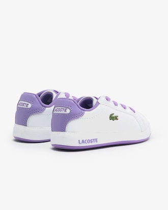 Sneakers Lacoste Graduate con tac&oacute;n abierto sint&eacute;tico para beb&eacute;