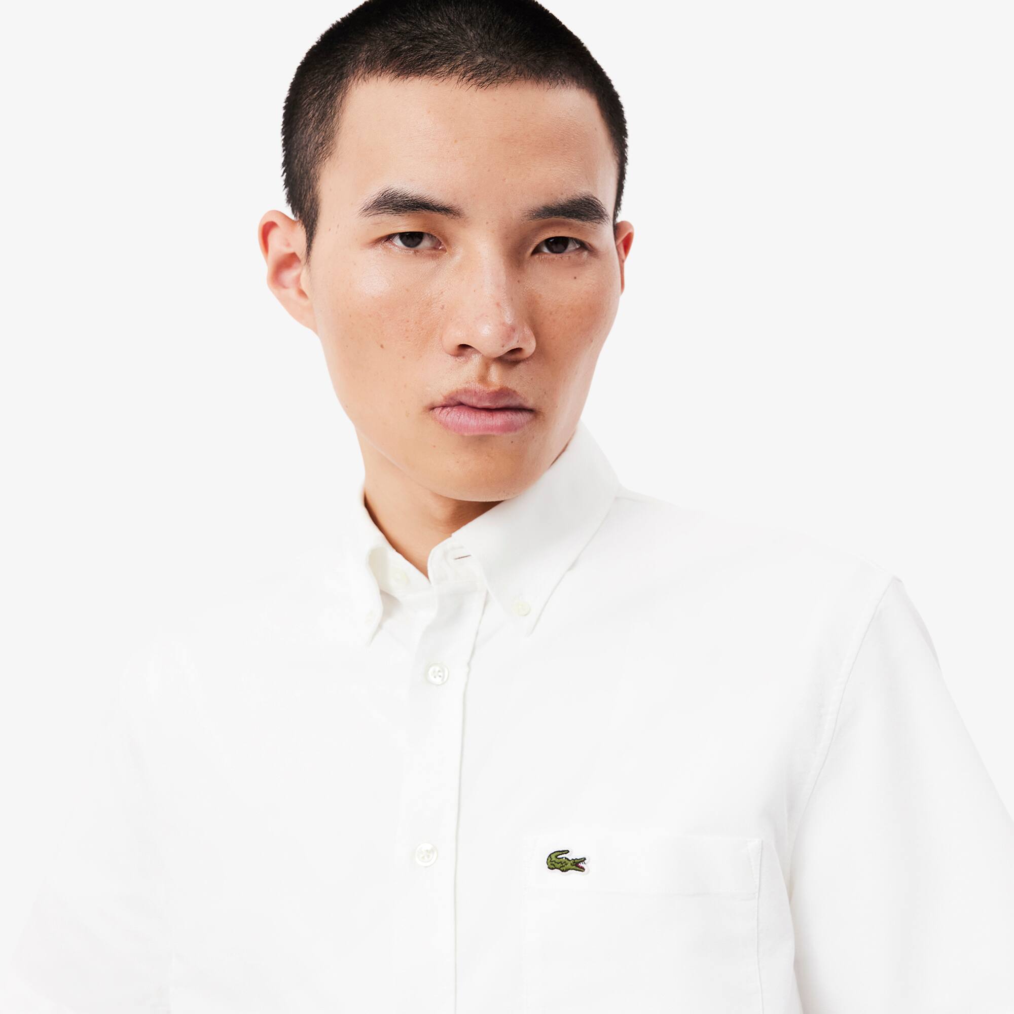 Men's Regular Fit Short Sleeve Oxford Shirt - Button Down