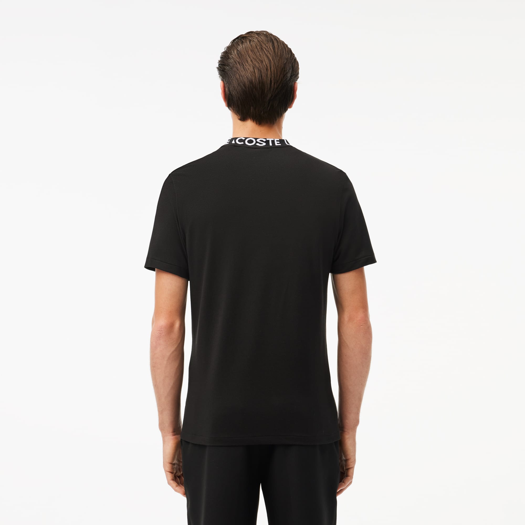 Men's Lightweight Piqué Neck T-Shirt - T-shirts - New In