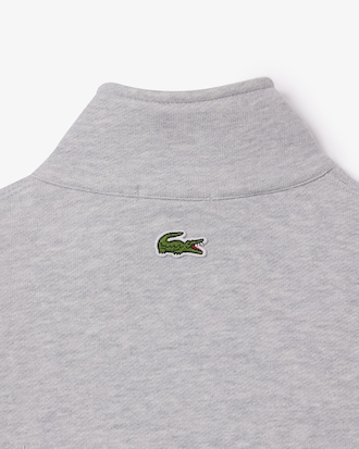 Unisex Loose Fit High-Neck Fleece Sweatshirt