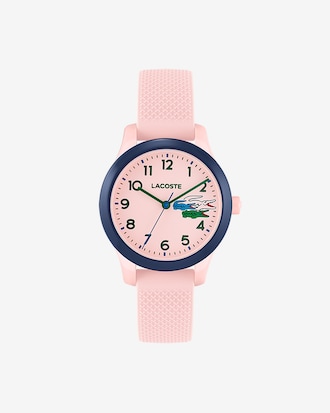 Lacoste 12.12 Holiday 3 Hands - Pink With Silicone Strap