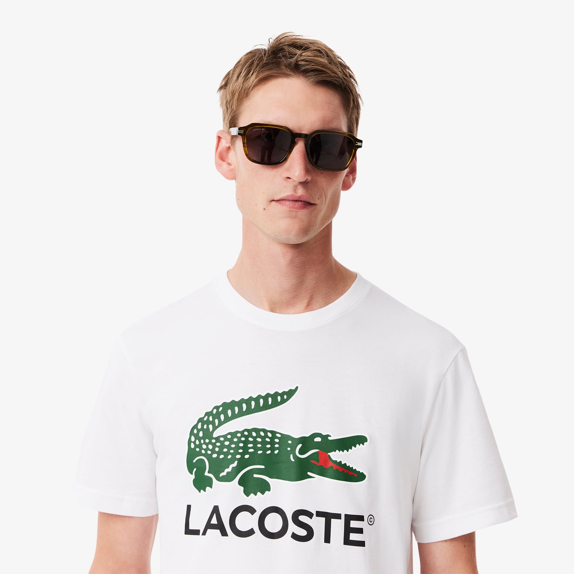 Men's Signature Print Cotton T-Shirt - T-shirts - New In