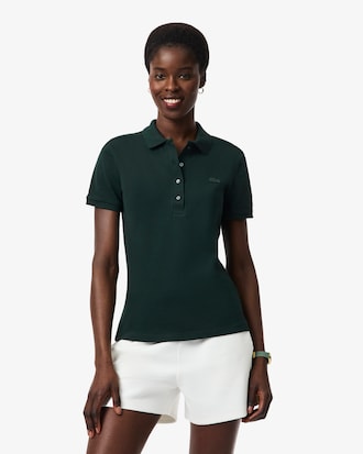 Women's L.12.D Slim Fit Stretch Mini Piqu&eacute; Polo