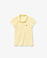 Kids' Scalloped Collar Mini Piqué Polo