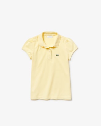 Kids' Scalloped Collar Mini Piqué Polo