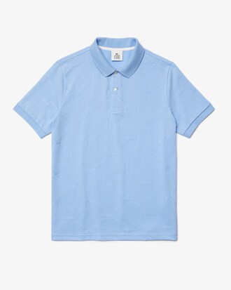 Men&rsquo;s Lacoste LIVE Standard Fit Monogram Patterned Polo Shirt