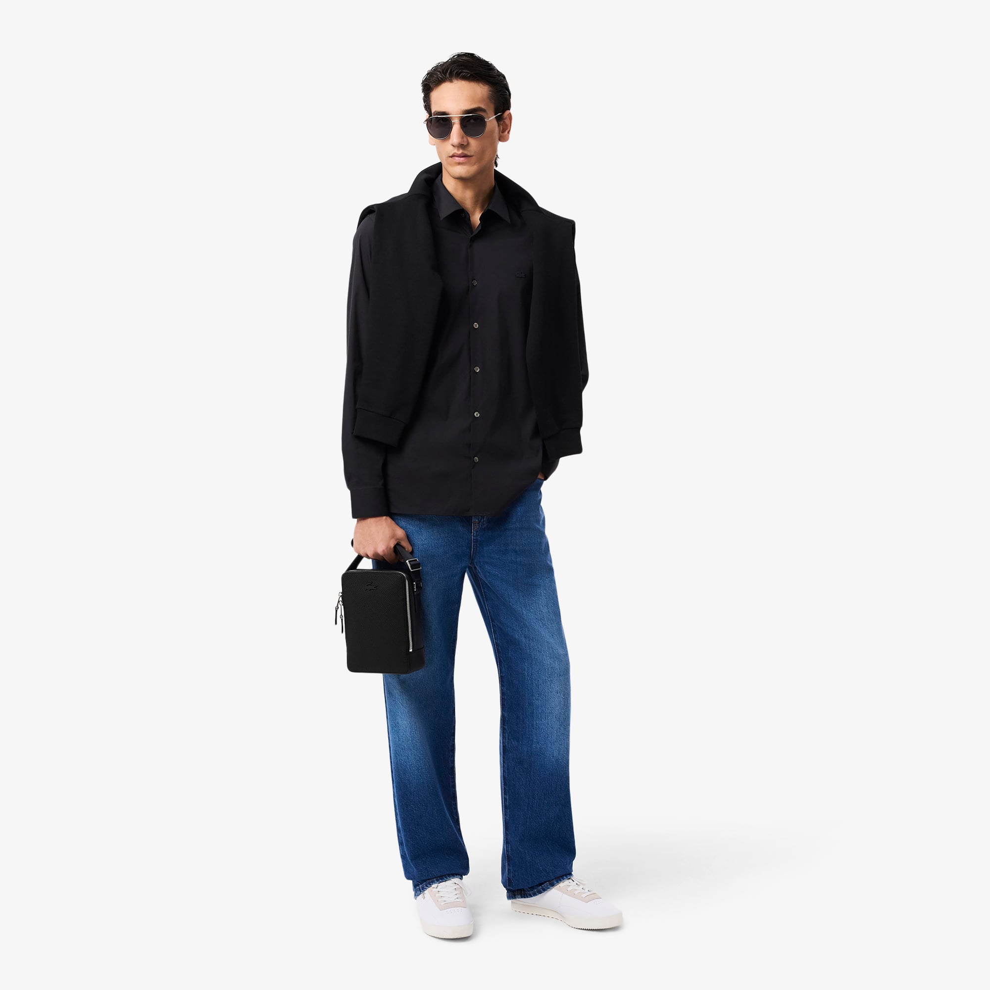 Chantaco Piqué Leather Shoulder Bag - Bags - New In 2026 | Lacoste