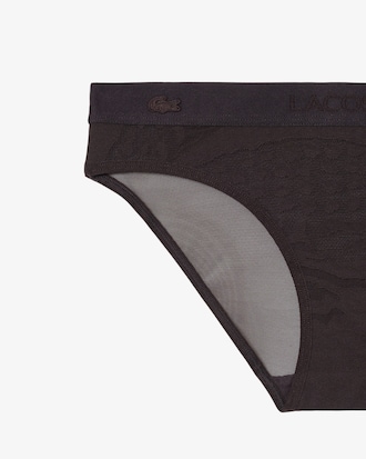 Branded Waist Mesh Briefs