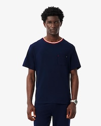 Men's Contrast Neck Pajama Top