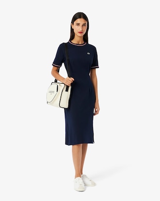 Women's Trim Accent Jersey T-Shirt Dress