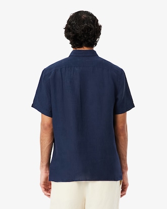 Chemise &agrave; manches courtes homme en lin