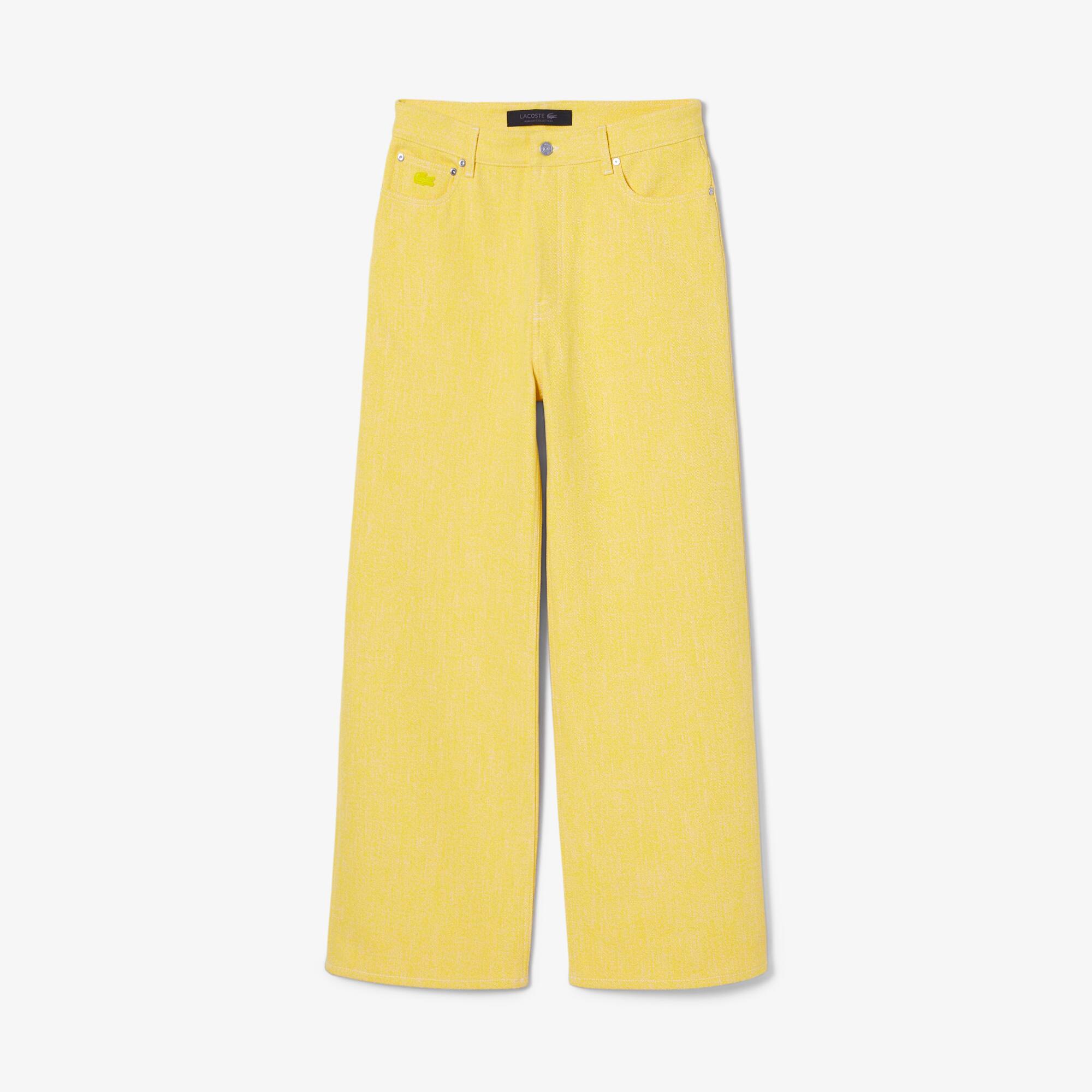 Men's Runway Wide Leg Denim Jeans - Lacoste Sale - New In 2026