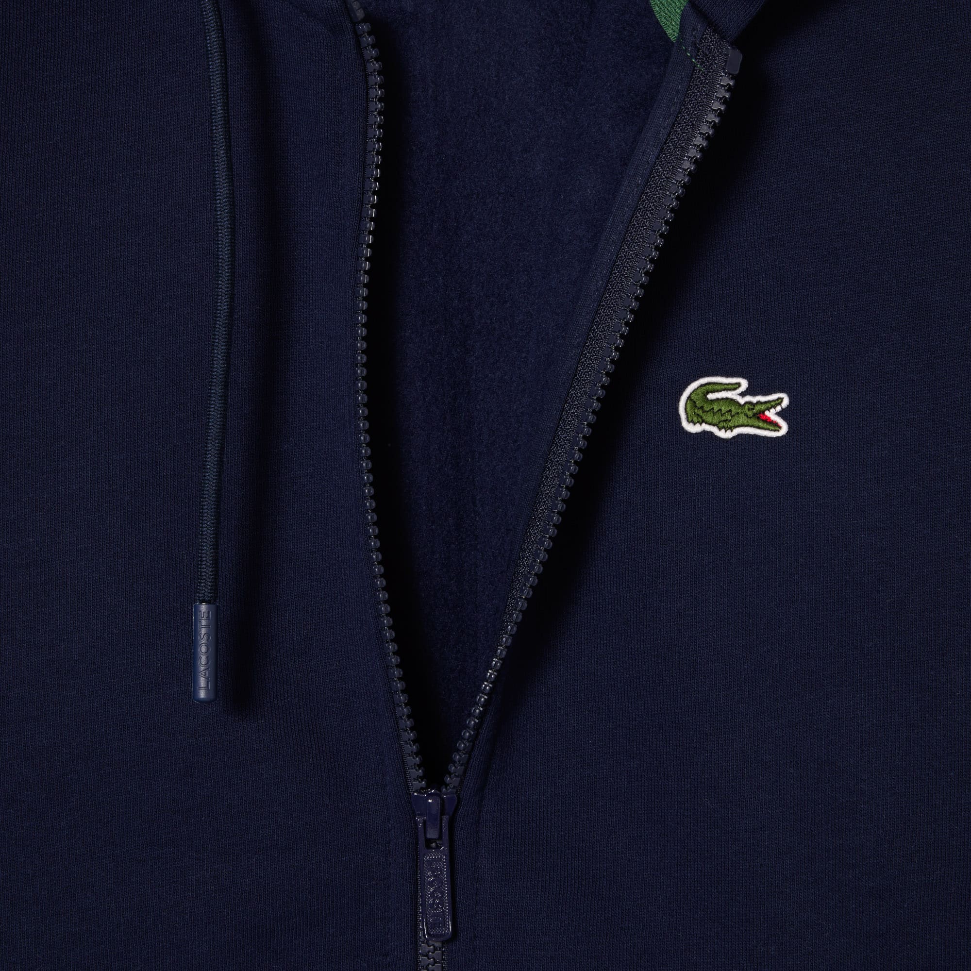 Organic Cotton Kangaroo Pocket Hoodie | Lacoste US | Men's