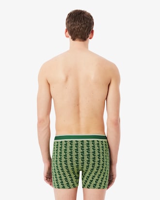Boxer long coton stretch monogramme