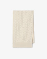 Runway Cable Knit Cashmere Scarf