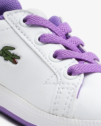 Sneakers Lacoste Graduate con tac&oacute;n abierto sint&eacute;tico para beb&eacute;