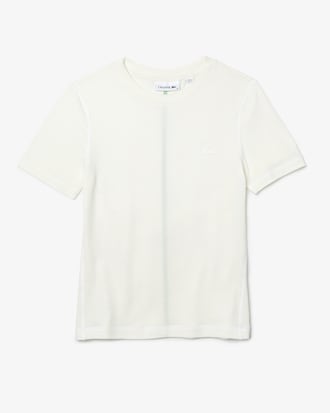 Playera para mujer en mezcla de algod&oacute;n con cuello redondo