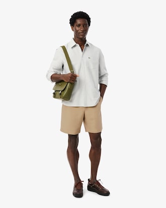 Shorts De Mezcla De Lana De Corte Regular Para Hombre