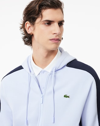 Men's Zip-Up Colorblock Hoodie