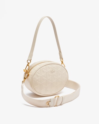 Bolsa Ovalada de Piel Grabada Maheki para Mujer