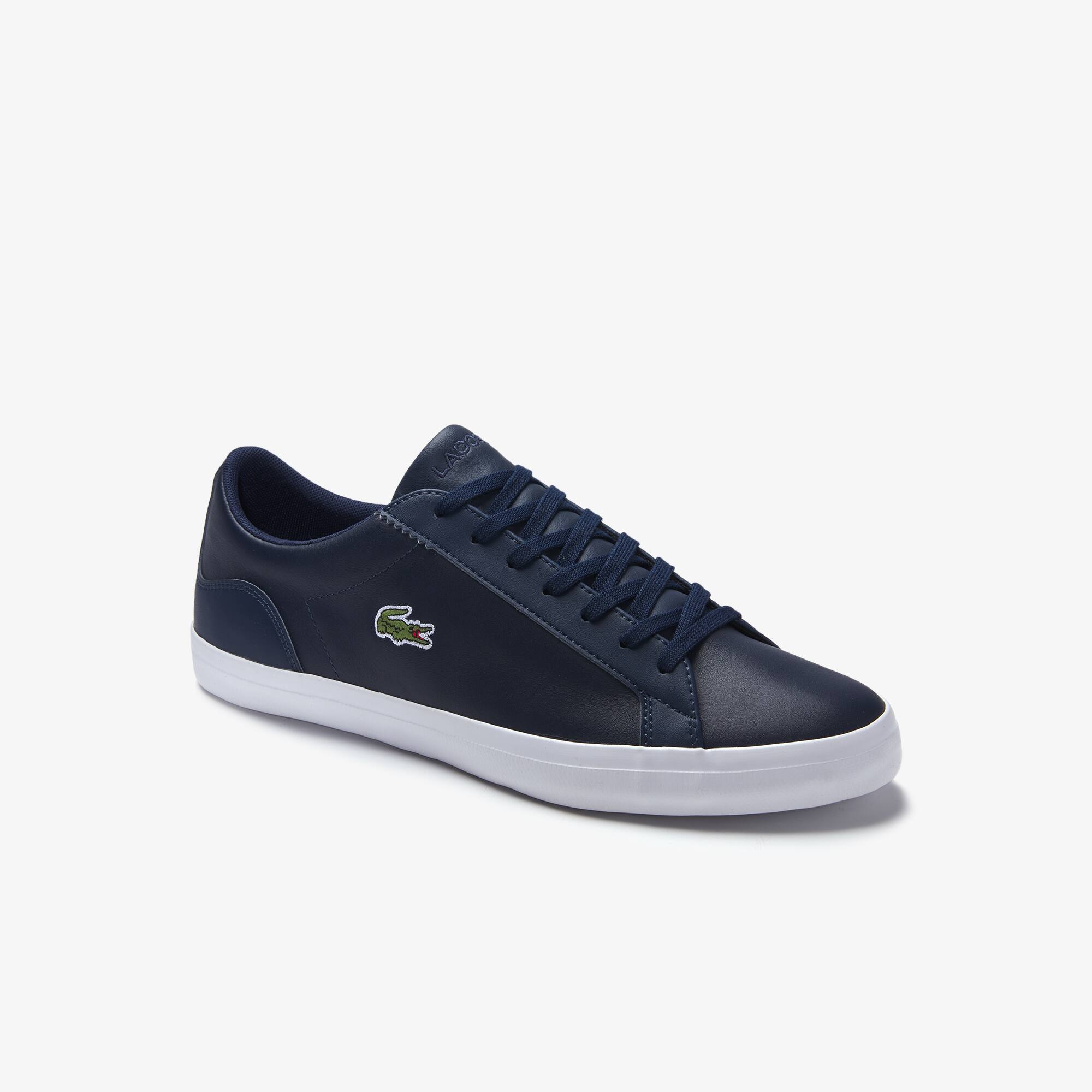 Men's Lerond Monochrome Leather Sneakers Men's Lerond Monochrome Leather Sneakers