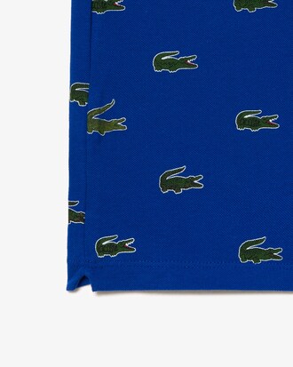 Kids' Signature Print Cotton Polo