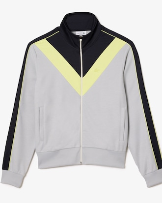 Men's Colorblock Ripstop Piqu&eacute; Zip-Up Sweatshirt