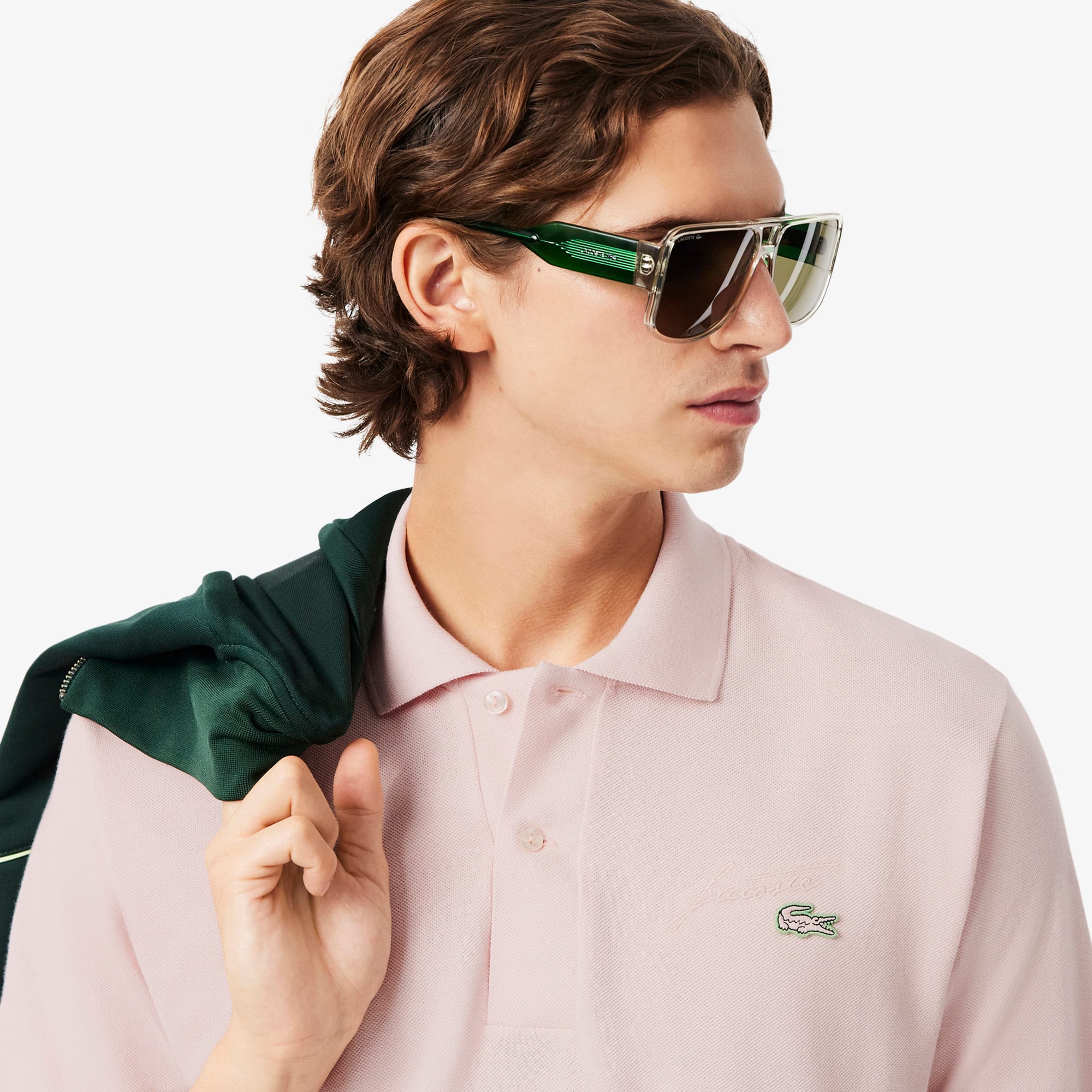 Men's Classic Fit Embroidery Detail Piqué Polo - Polo Shirts - New