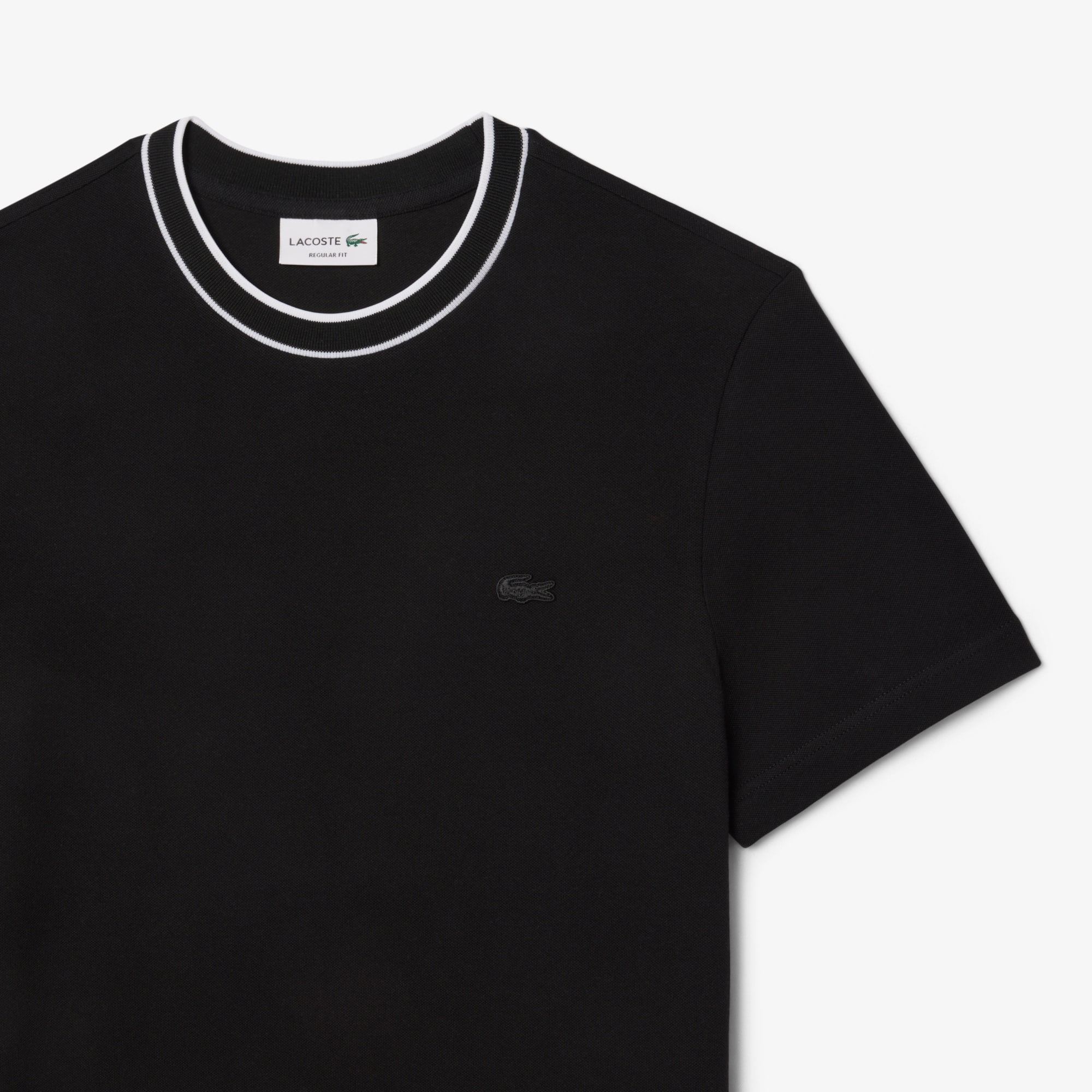 Men's Stretch Piqué Striped Collar T-Shirt - T-shirts - New In
